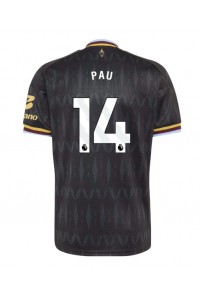 Aston Villa Pau Torres #14 Fotballdrakt Borte Klær 2026-27 Korte ermer